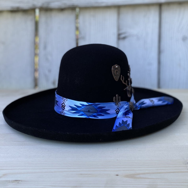 Sombreros para Mujer - Texana Open Crown Con Herraje - Sombreros mexicanos para Mujer - Texanas para Mujer - Sombreros vaqueros para Mujer - Sombreros de fieltro para Mujer - Bota Exotica